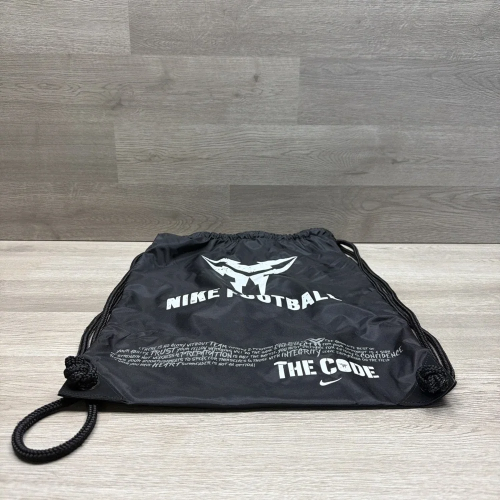 Nike Football BlackTravel Drawstring Backpack 